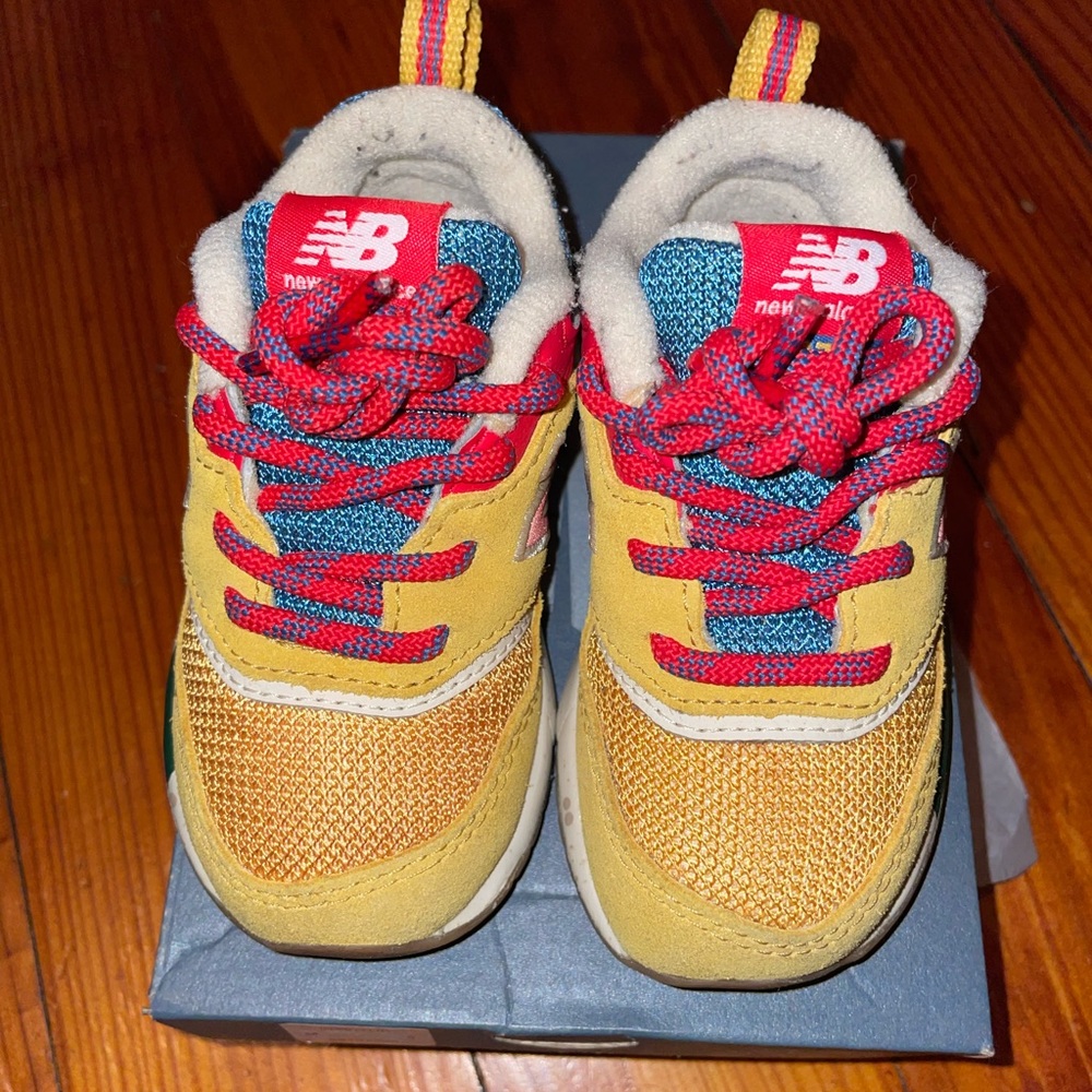 New Balance 997H Athletic Shoe - Baby / Toddler - Yellow / Multicolor
